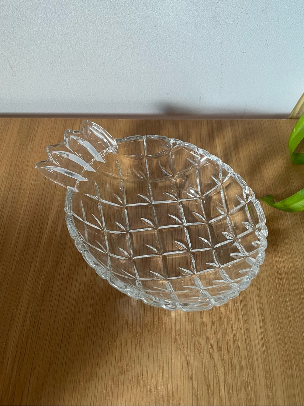 Vintage Crystal Pineapple Trinket Dish Candy Bowl 6â
